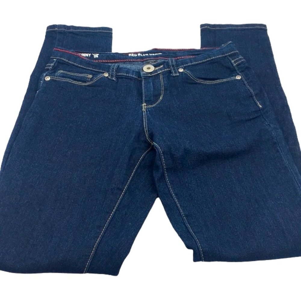Red Blue Denim👖Skinny Blue Jeans Size 1/2